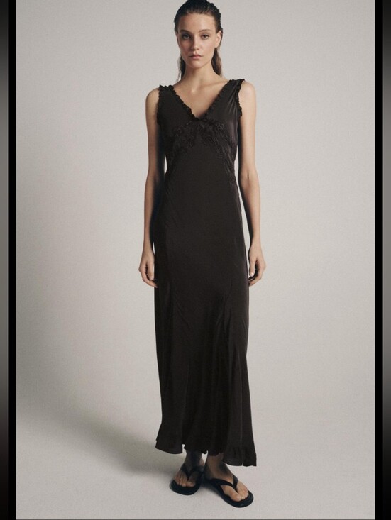 Zara Other - Zara Embroidered Long Dress ZW Collection